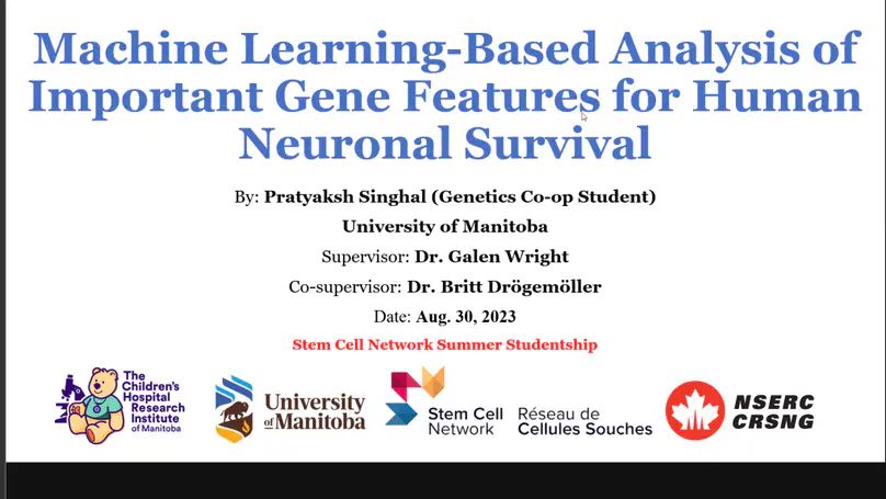 Prats presents at the Stem Cell Network Summer Studentship Symposium